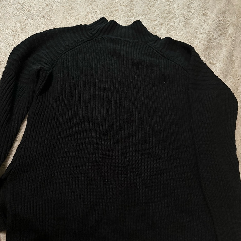 Black Ribbed Sweater